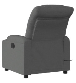 Fauteuil de massage inclinable Gris foncé Tissu