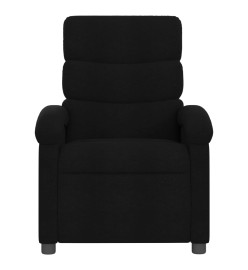 Fauteuil de massage inclinable électrique Noir Tissu