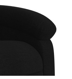 Fauteuil de massage inclinable électrique Noir Tissu