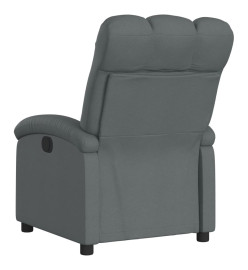 Fauteuil inclinable électrique Gris foncé Tissu