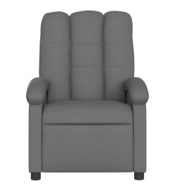 Fauteuil inclinable électrique Gris foncé Tissu