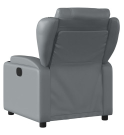 Fauteuil inclinable électrique Gris Similicuir