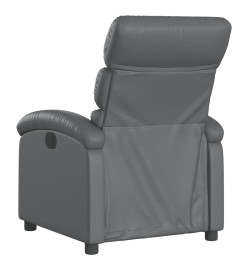 Fauteuil inclinable électrique Gris Similicuir