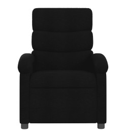 Fauteuil inclinable électrique Noir Tissu