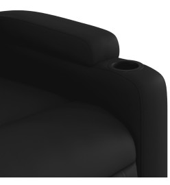 Fauteuil inclinable électrique Noir Similicuir