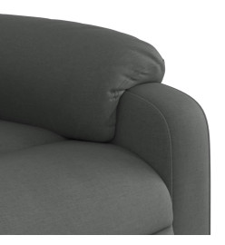 Fauteuil inclinable électrique Gris foncé Tissu