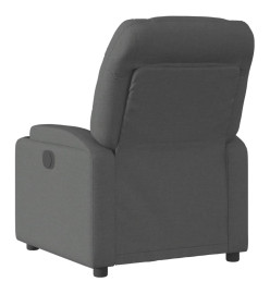 Fauteuil inclinable électrique Gris foncé Tissu