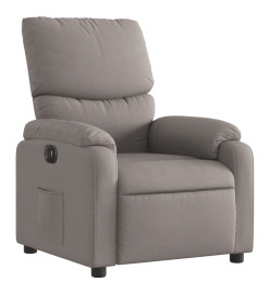 Fauteuil inclinable électrique Taupe Tissu