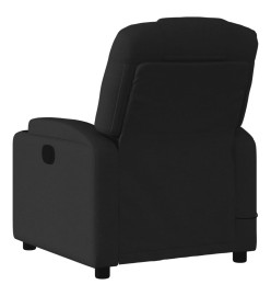 Fauteuil de massage inclinable électrique Noir Tissu