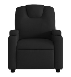 Fauteuil de massage inclinable électrique Noir Tissu