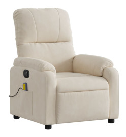 Fauteuil inclinable de massage électrique beige