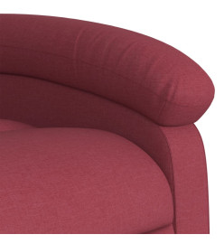 Fauteuil de massage inclinable électrique Rouge bordeaux Tissu