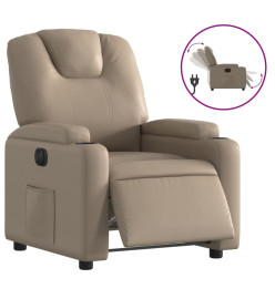 Fauteuil inclinable électrique Cappuccino Similicuir