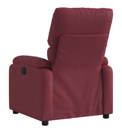 Fauteuil inclinable électrique Rouge bordeaux Tissu