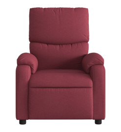 Fauteuil inclinable électrique Rouge bordeaux Tissu