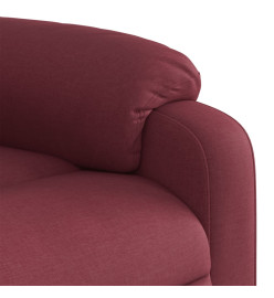 Fauteuil inclinable électrique Rouge bordeaux Tissu