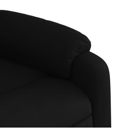 Fauteuil inclinable électrique Noir Tissu