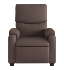 Fauteuil inclinable électrique Marron Similicuir