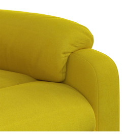 Fauteuil inclinable jaune velours