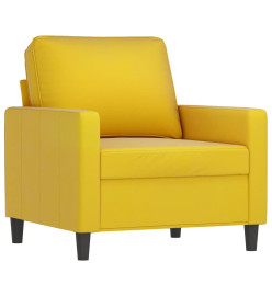 Fauteuil Jaune 60 cm Velours