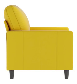 Fauteuil Jaune 60 cm Velours