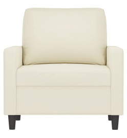 Fauteuil Crème 60 cm Velours