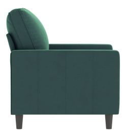 Fauteuil Vert foncé 60 cm Velours