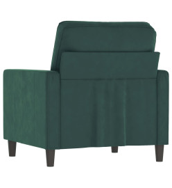 Fauteuil Vert foncé 60 cm Velours