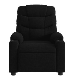 Fauteuil de massage inclinable Noir Tissu