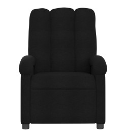 Fauteuil inclinable électrique Noir Tissu