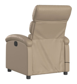 Fauteuil de massage inclinable électrique cappuccino similicuir