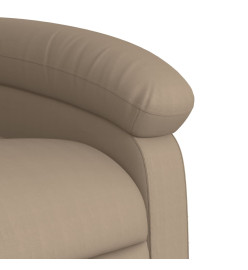 Fauteuil de massage inclinable électrique cappuccino similicuir