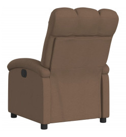 Fauteuil inclinable électrique Marron Tissu