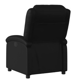 Fauteuil de massage inclinable électrique noir similicuir