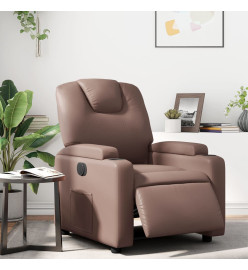 Fauteuil inclinable électrique Marron Similicuir