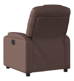 Fauteuil inclinable électrique Marron Similicuir