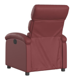 Fauteuil inclinable électrique Rouge bordeaux Similicuir