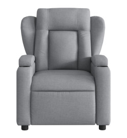 Fauteuil inclinable électrique Gris clair Tissu