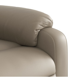 Fauteuil de massage inclinable électrique cappuccino similicuir