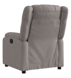 Fauteuil inclinable électrique Taupe Tissu