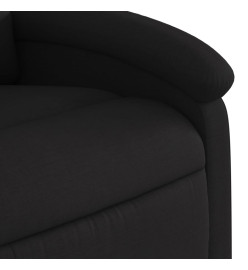 Fauteuil de massage inclinable électrique Noir Tissu