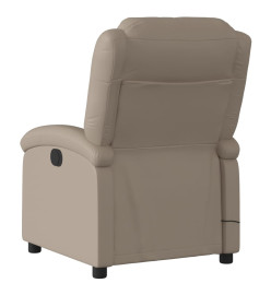 Fauteuil de massage inclinable électrique cappuccino similicuir