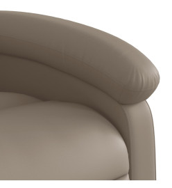 Fauteuil de massage inclinable électrique cappuccino similicuir