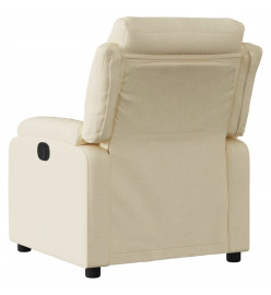 Fauteuil inclinable Crème Tissu