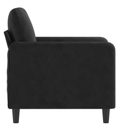 Fauteuil Noir 60 cm Velours