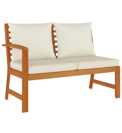 Ensemble de salle à manger de jardin coussins 7 pcs Bois acacia