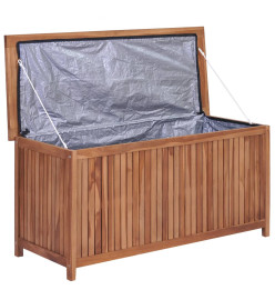 Boîte de rangement de jardin 120x50x58 cm Bois de teck solide