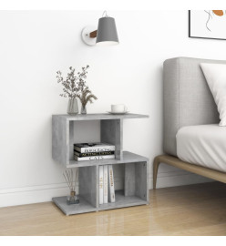 Tables de chevet 2 pcs Gris béton 50x30x51,5 cm Aggloméré