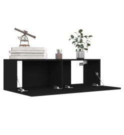 Ensemble de meubles TV 8 pcs Noir Aggloméré