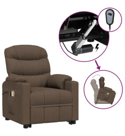 Fauteuil de massage Marron Tissu